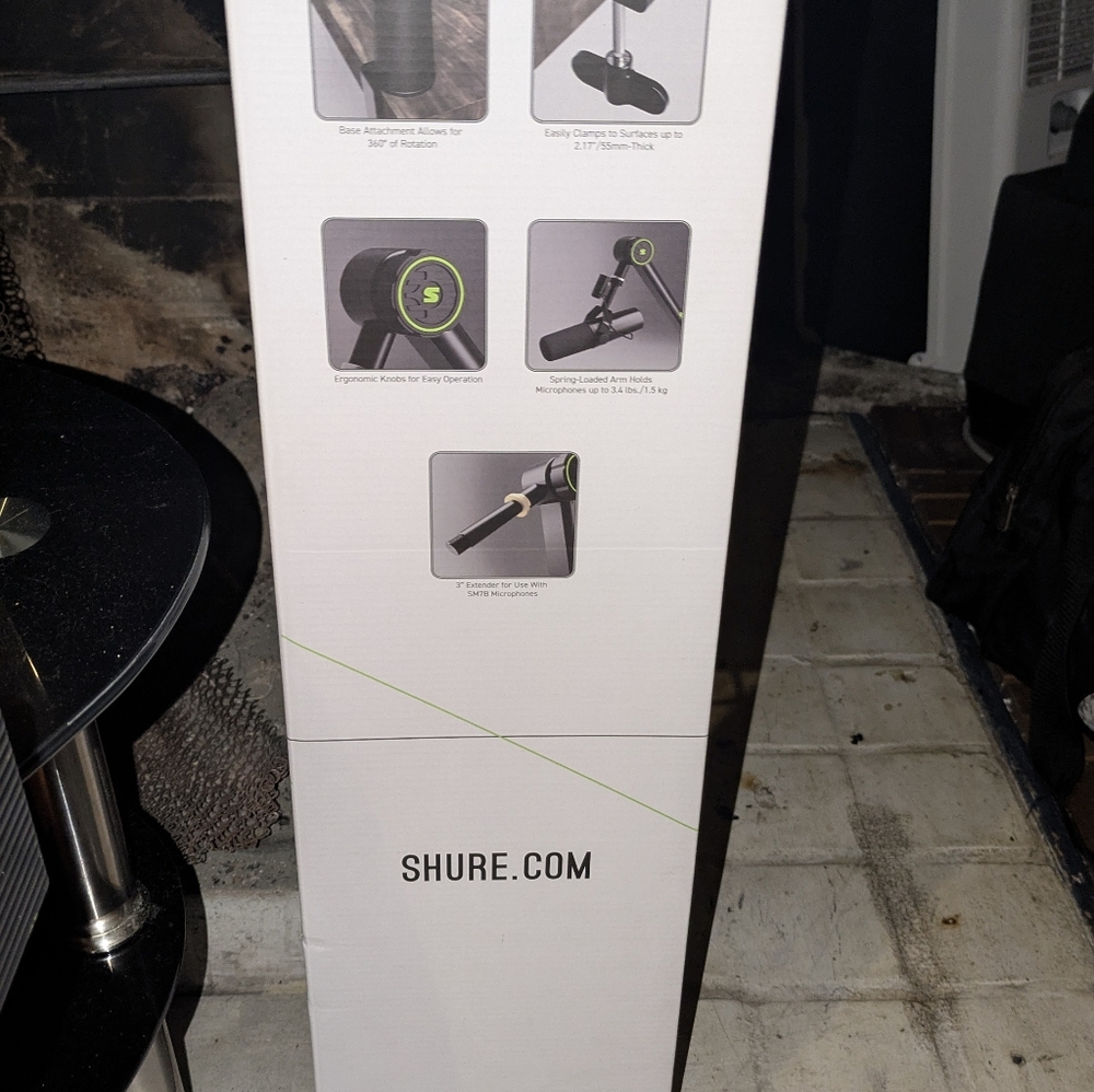 Shure White Articulating Microphone Stand